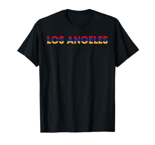 Los Angeles LA armenische Flagge, geeignet für Männer und Frauen. T-Shirt von Los Angeles LA Armenian Pride Products
