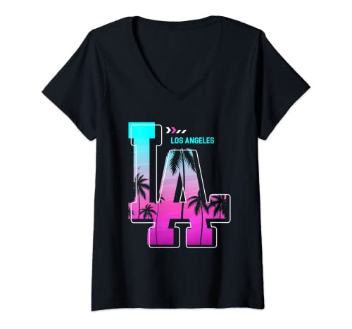 Damen Los Angeles LA California Geschenk T-Shirt mit V-Ausschnitt Damen Los Angeles LA California Geschenk T-Shirt mit V-Ausschnitt von Los Angeles LA California Dogs