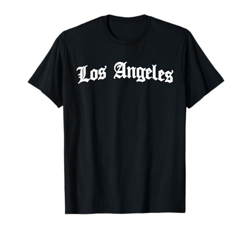 Los Angeles Shirts by Evuron Damen T-Shirt Schwarz S Klassisches Kurzarm-Crew-Neck-T-Shirt mit Buchstabenmuster Los Angeles Shirts by Evuron Damen T-Shirt Schwarz S Klassisches Kurzarm-Crew-Neck-T-Shirt mit Buchstabenmuster von Los Angeles Shirts by Evuron