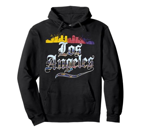 Los Angeles Tshirt Männer Frauen Kalifornien Retro Vintage Pullover Hoodie von Los Angeles Tshirt California LA Urlaubsreise