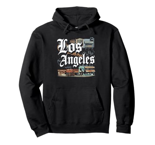 Los Angeles Tshirt Männer Frauen Kalifornien Retro Vintage Pullover Hoodie von Los Angeles Tshirt California LA Urlaubsreise