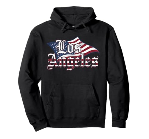 Los Angeles Tshirt Männer Frauen Kalifornien Retro Vintage Pullover Hoodie von Los Angeles Tshirt California LA Urlaubsreise