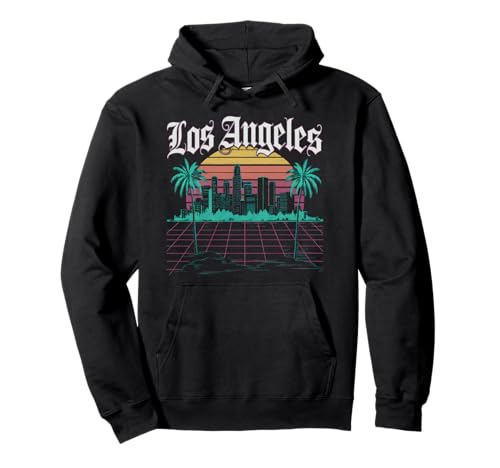 Los Angeles Tshirt Männer Frauen Kalifornien Retro Vintage Pullover Hoodie von Los Angeles Tshirt California LA Urlaubsreise