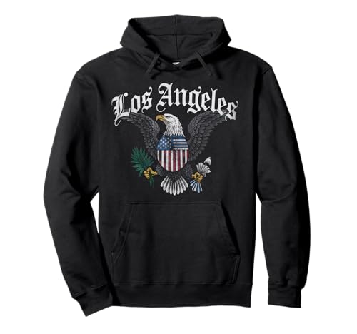 Los Angeles Tshirt Männer Frauen Kalifornien Retro Vintage Pullover Hoodie von Los Angeles Tshirt California LA Urlaubsreise