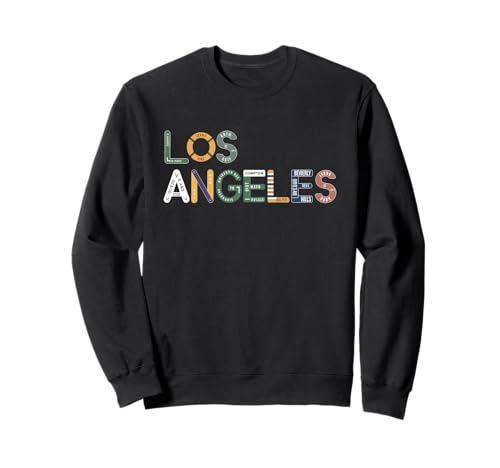 Los Angeles Tshirt Männer Frauen Kalifornien Retro Vintage Sweatshirt von Los Angeles Tshirt California LA Urlaubsreise