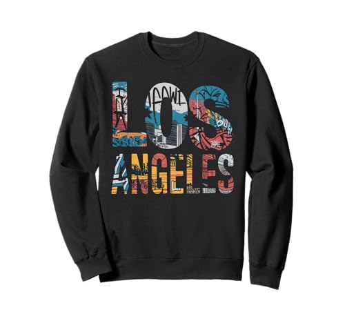 Los Angeles Tshirt Männer Frauen Kalifornien Retro Vintage Sweatshirt von Los Angeles Tshirt California LA Urlaubsreise