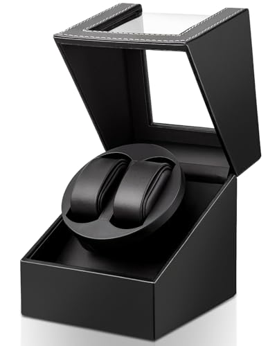 Uhrenbeweger 2 Uhr Automatik Uhrenbeweger: LOSGATOS Watch Winder für Automatikuhren Uhrendreher für Herren und Damen Uhrendreher USB Betrieben mit Japanischem Leisemotor von Los Gatos