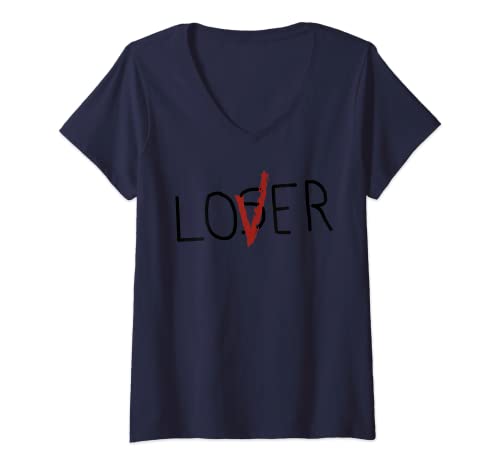 Damen Loser Into Lover lustiges Valentinstagsgeschenk für Herzen T-Shirt mit V-Ausschnitt Damen Loser Into Lover lustiges Valentinstagsgeschenk für Herzen T-Shirt mit V-Ausschnitt von Loser Into Lover Valentine's Gift For Hearts Day
