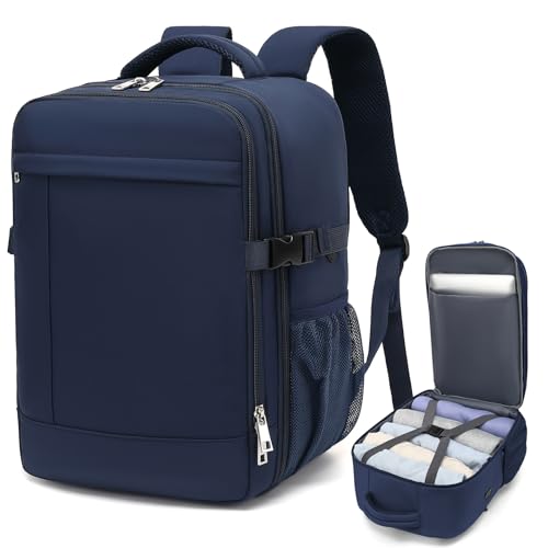 Handgepäck Rucksack 40x20x25 für Ryanair Rucksack Handgepäck Flugzeug mit Durchleitung 45 x 36 x 20 Tasche Reiserucksack Klein mit Eine Diebstahlsichere Backpack für Herren Damen, 14 Zoll Laptop von Lossga