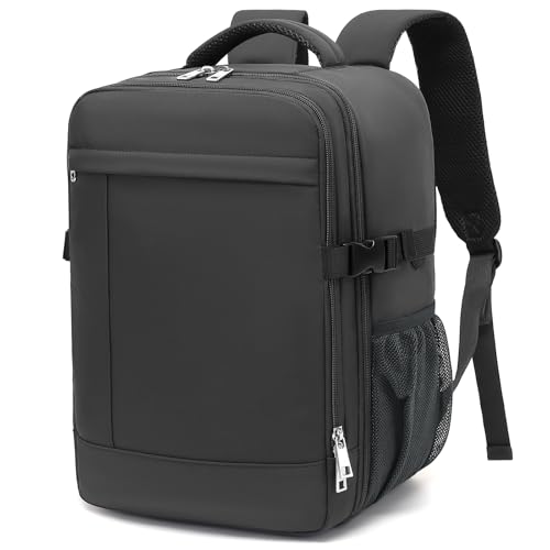 Lossga Handgepäck Rucksack 45x36x20 für Easyjet Rucksack Flugzeug mit Durchleitung Tasche Reiserucksack Klein mit Eine Diebstahlsichere Tasche für Herren Damen von Lossga
