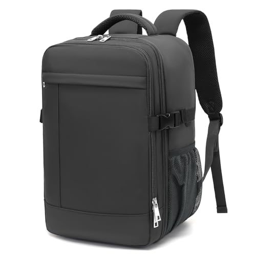 Handgepäck Rucksack 40x20x25 für Ryanair Rucksack Handgepäck Flugzeug mit Durchleitung 45 x 36 x 20 Tasche Reiserucksack Klein mit Eine Diebstahlsichere Tasche für Herren Damen, 14 Zoll Laptop von Lossga