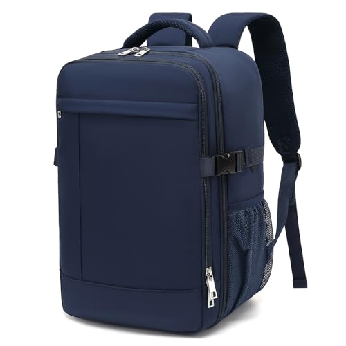 Handgepäck Rucksack 40x20x25 für Ryanair Rucksack Handgepäck Flugzeug mit Durchleitung 45 x 36 x 20 Tasche Reiserucksack Klein mit Eine Diebstahlsichere Backpack für Herren Damen, 14 Zoll Laptop von Lossga