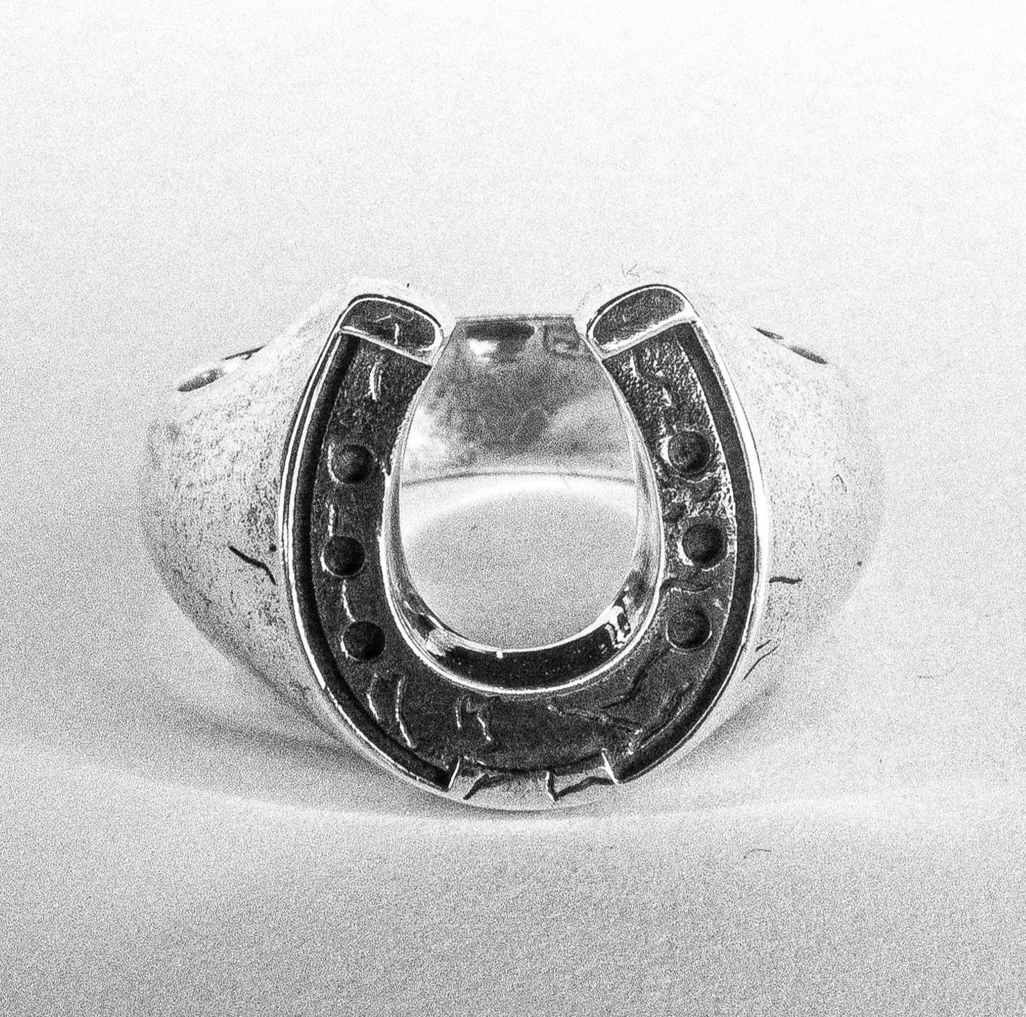 Hufeisen Siegelring Alte Schule Oxidiertes Sterlingsilber Rodeo Schmuck Hufeisen Siegelring Alte Schule Oxidiertes Sterlingsilber Rodeo Schmuck von LostAmigo