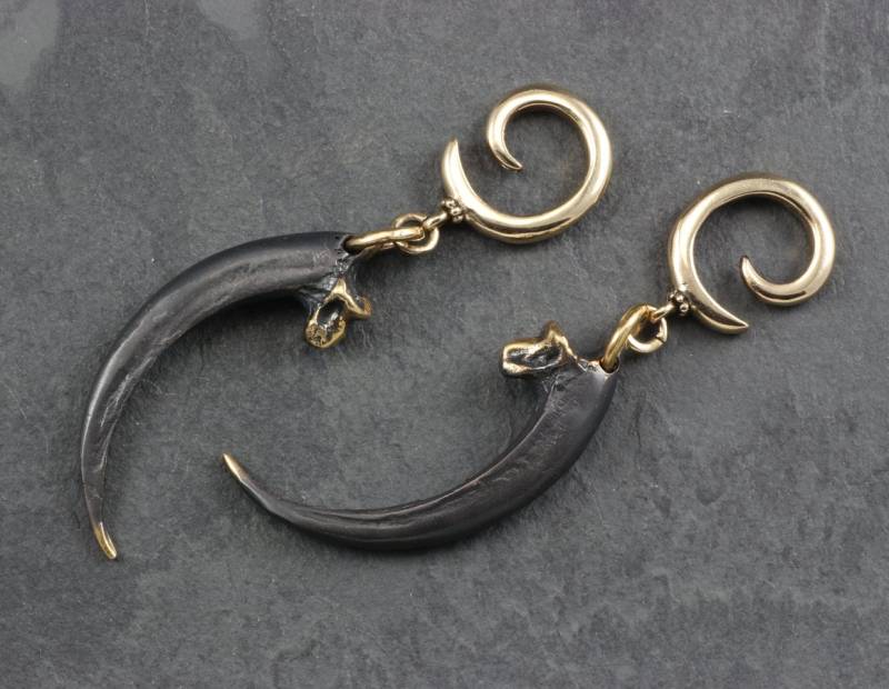 Adler Talon Ohrgewichte - Bronze Ohrringe Gauges von LostApostle