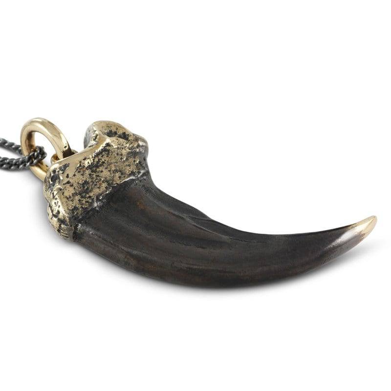 Bärenklaue Halskette - Bronze Bärenkralle Anhänger Schwarze von LostApostle