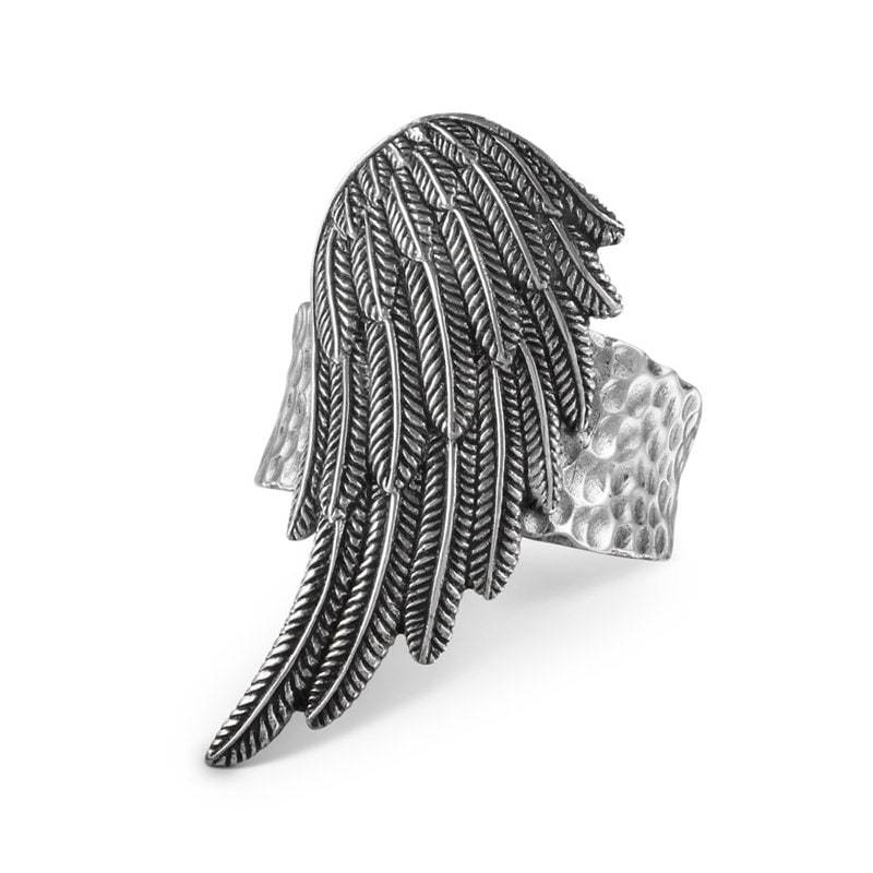 Flügel Ring - Weiße Bronze von LostApostle