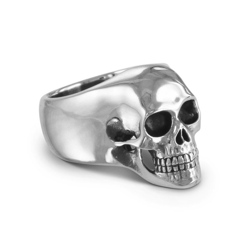 Totenkopf Ring - Antiker Silberner Memento Mori von LostApostle