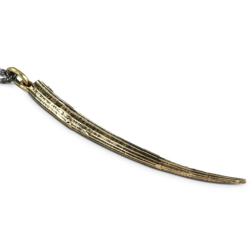 Tusk Halskette - Bronze Shell Anhänger Schmuck von LostApostle