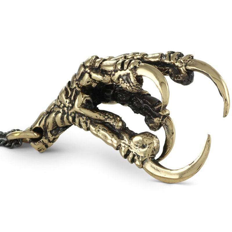 Vogel Klauen Halskette - Bronze Krähenkralle Fuß von LostApostle