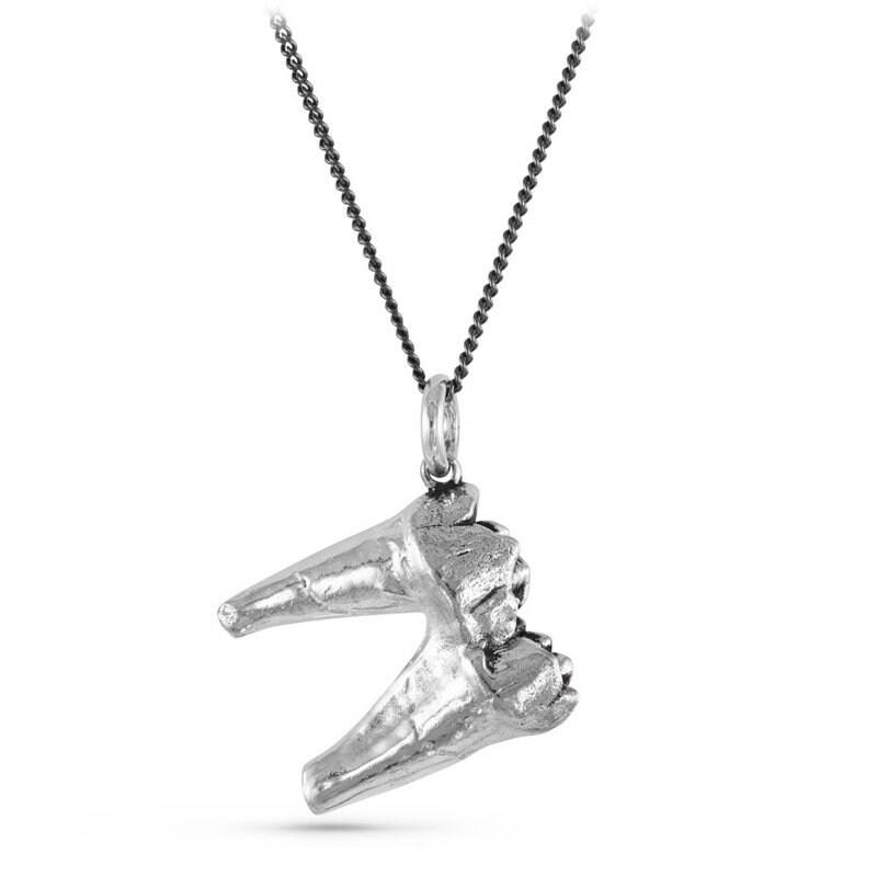Zahn Halskette - Antike Silber Höhlenbär Backenzahn Auf Gunmetal Kette Anhänger von LostApostle