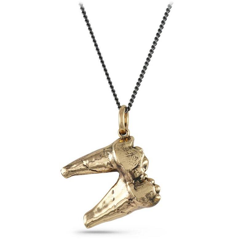 Zahn Halskette - Bronze Höhlenbär Backenzahn Anhänger von LostApostle