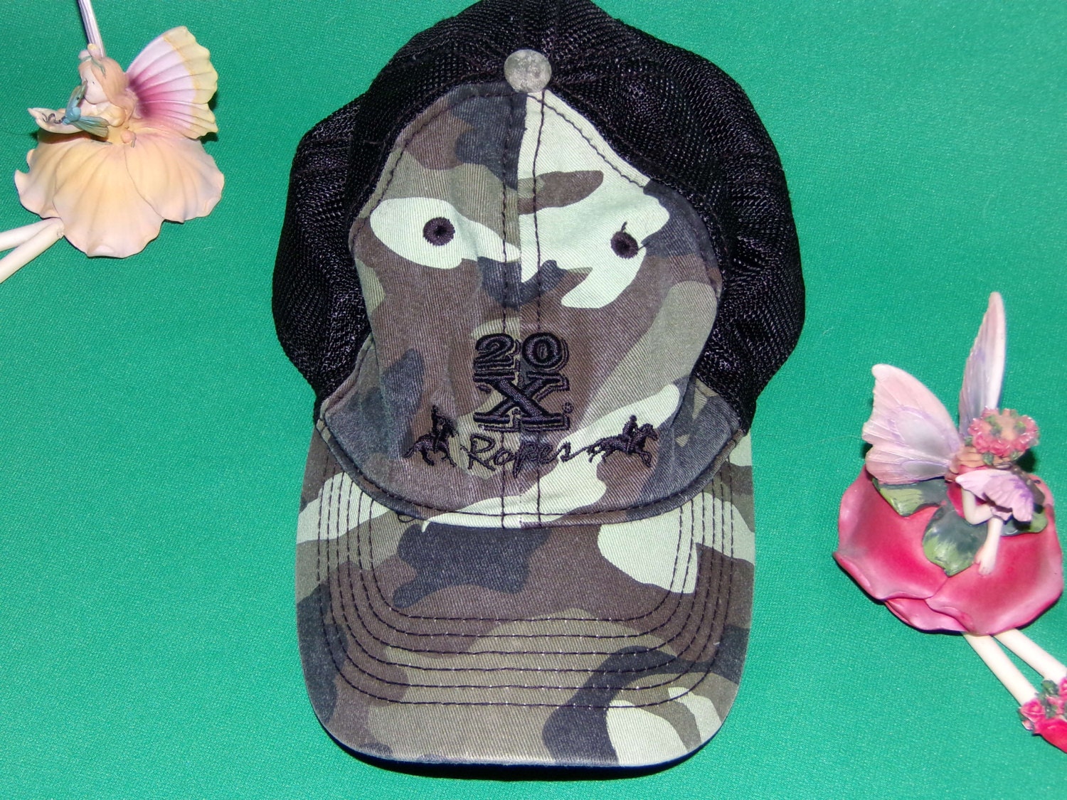 Camo Cowboy Hut 20x Seile Camouflage Bestickt Jagd, Angeln, Outdoor Baseball Cap Vintage Find Camo Cowboy Hut 20x Seile Camouflage Bestickt Jagd, Angeln, Outdoor Baseball Cap Vintage Find von LostFairySales