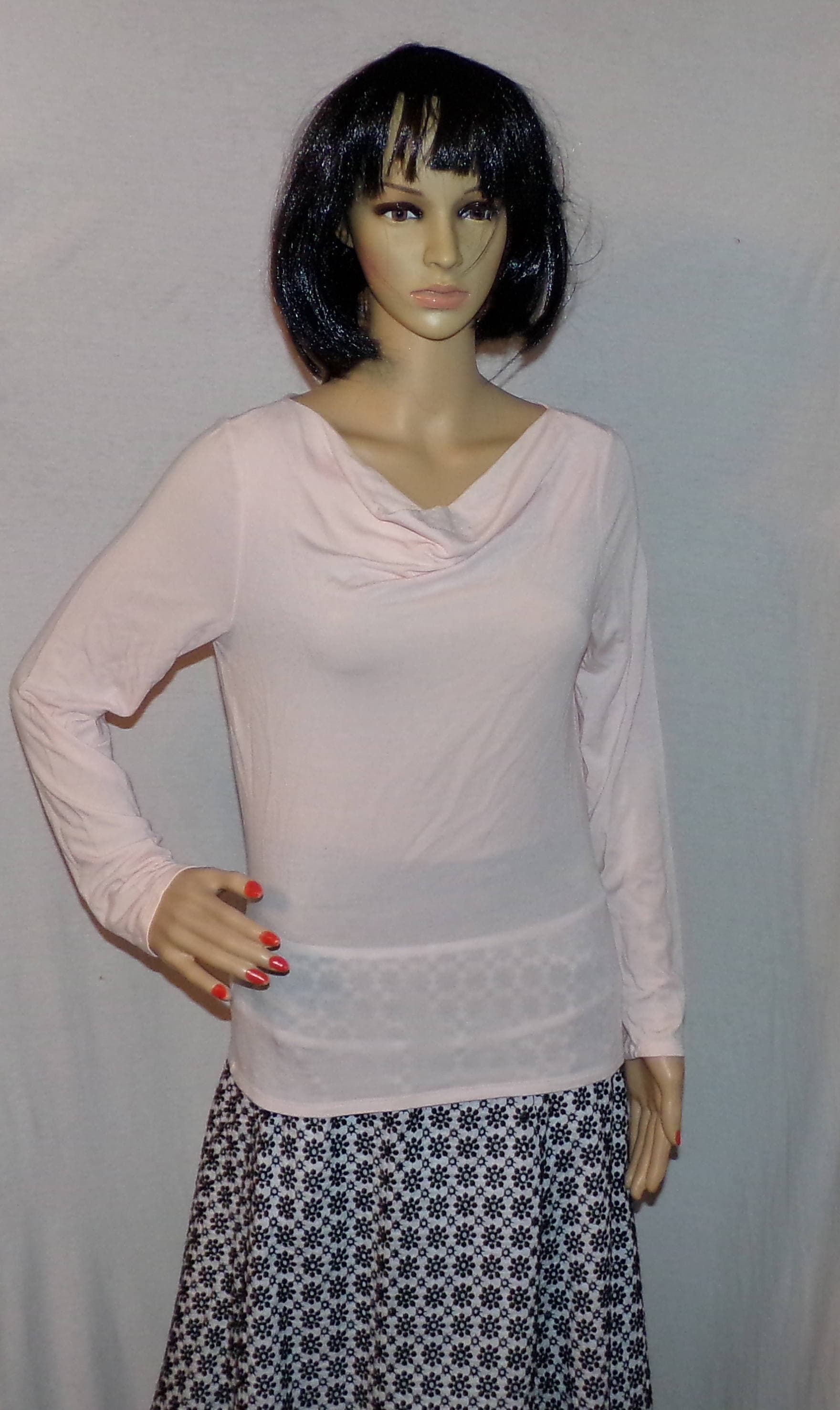 Frau Top Rosa Bluse Stretch Passen Größe M Lange Ärmel 90Er Jahre Vintage Low & Schneller Versand Frau Top Rosa Bluse Stretch Passen Größe M Lange Ärmel 90Er Jahre Vintage Low & Schneller Versand von LostFairySales