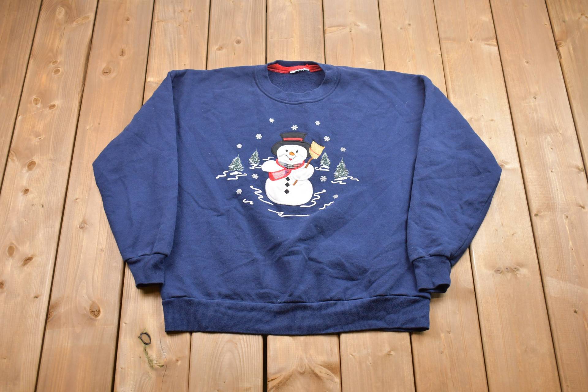 Vintage 1990Er Weihnachten Schneemann Crewneck Sweatshirt/90Er Athleisure Streetwear American von Lostboysvintage