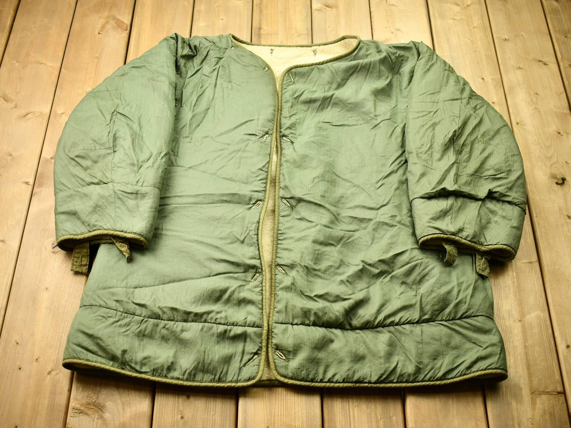 Vintage 1950Er Jahre Wolle Gefütterte Militärparka Liner Jacke/Us Army Streetwear Fashion Pelz Gefüttert von Lostboysvintage