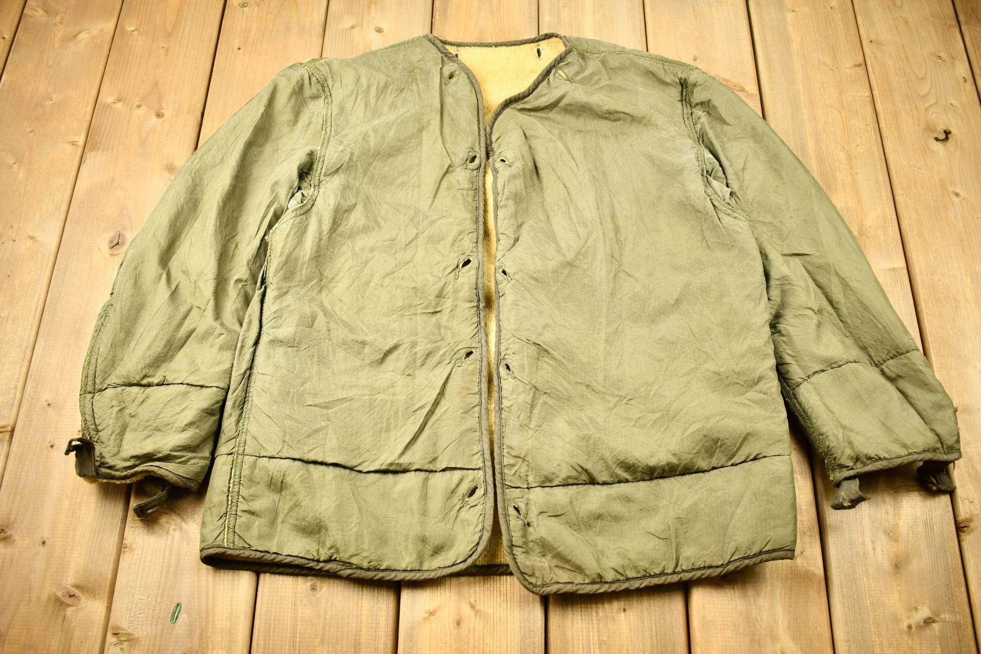 Vintage 1953 100% Wolle Futter Original Militär Jacke Liner/Army Militaria True 2.weltkrieg Souvenir von Lostboysvintage