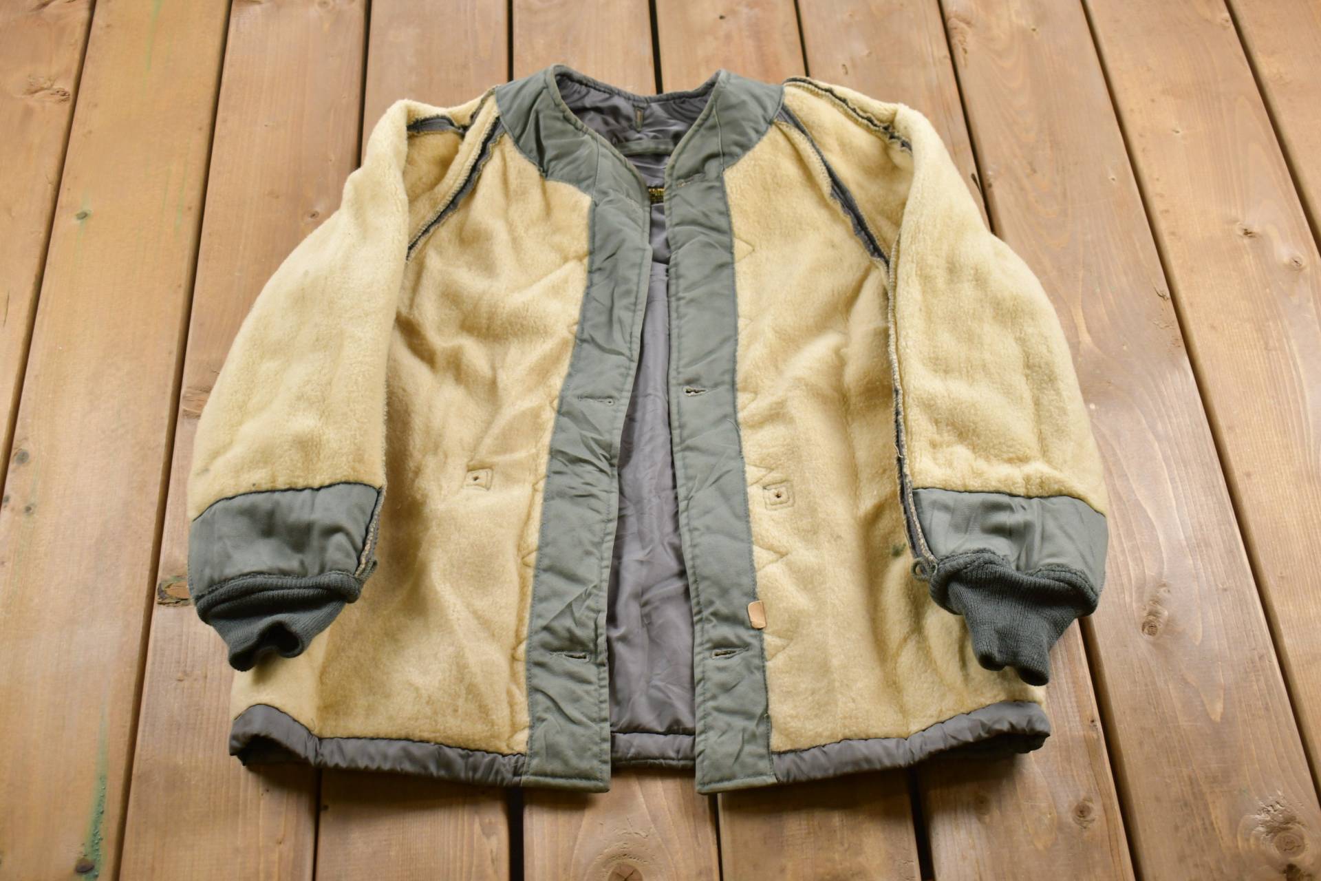 Vintage 1958 Militär Wendejacke/Button Up Jacke Us Army Grün Streetwear Fashion Jacket von Lostboysvintage