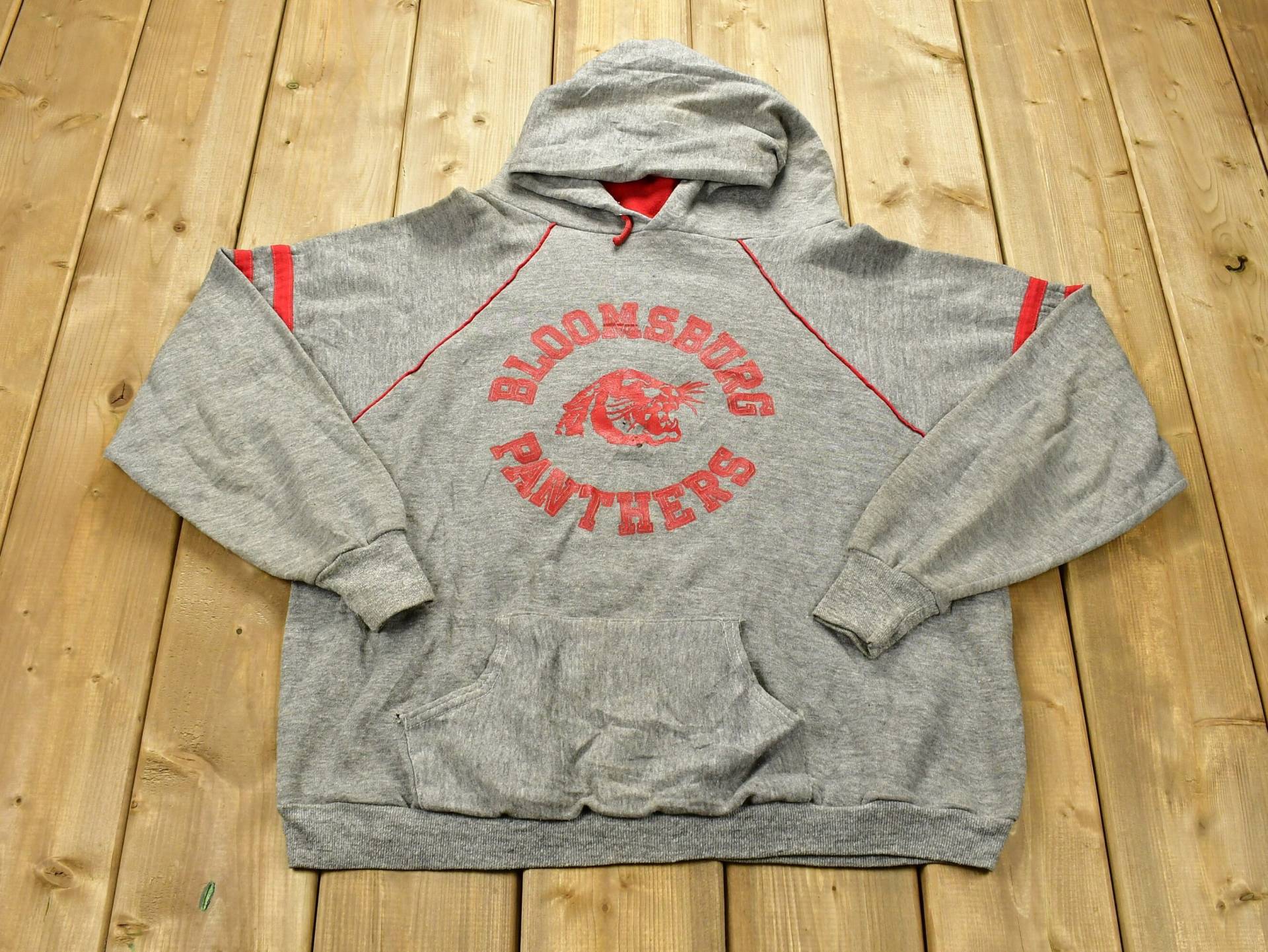 Vintage 1960S Universität Von Bloomsburg Panthers College Hoodie/Made in Usa College-Kapuzenpullover Sportkleidung Americana True von Lostboysvintage