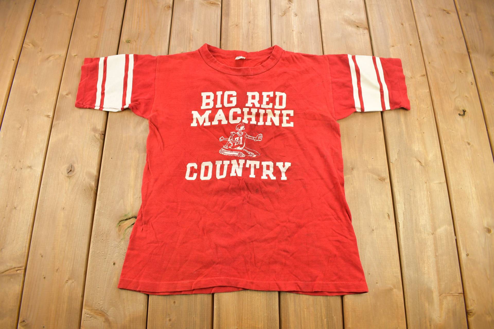 Vintage 1974 Big Red Machine Country Jersey Style Champion T-Shirt/70Er Jahre Single Stitch Made in Usa von Lostboysvintage