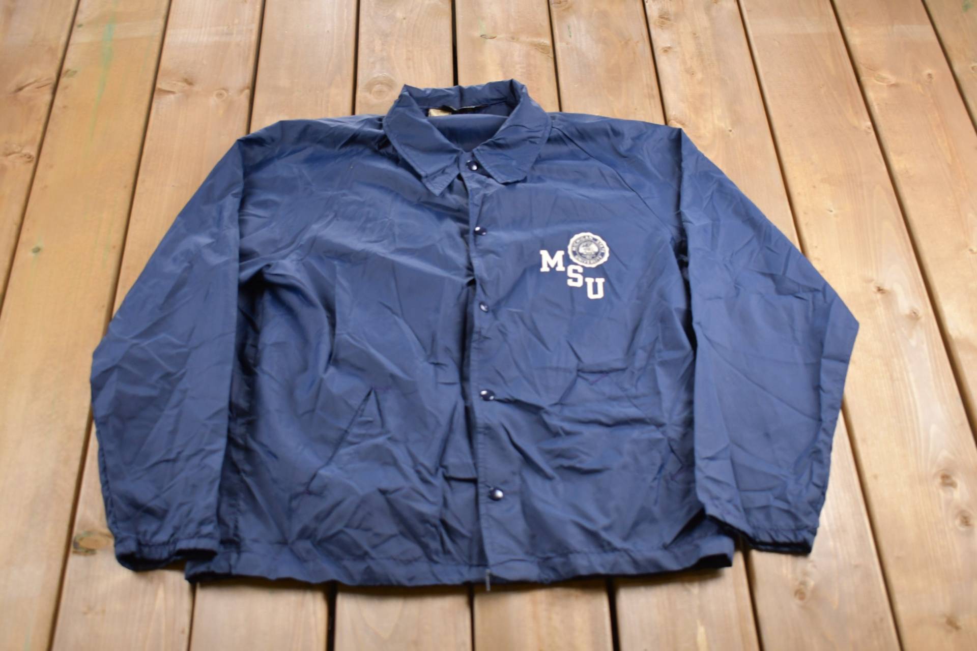 Vintage 1980S Championmichigan State Universität Windjacke/Teamlogo Athletisch Frühling Sommer Sportbekleidung Streetwear Athleisure von Lostboysvintage