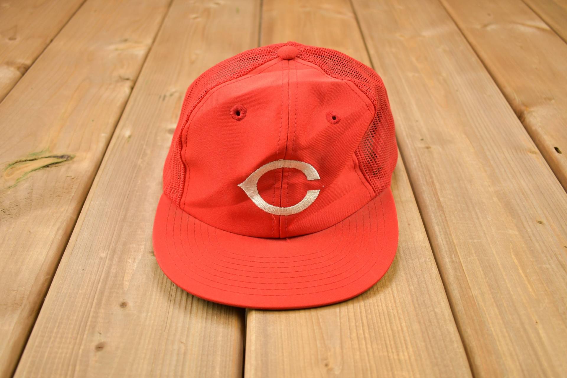 Vintage 1980Er Cincinnati Reds Mlb Snap Back Trucker Hut/Osfa 90Er Bestickt von Lostboysvintage