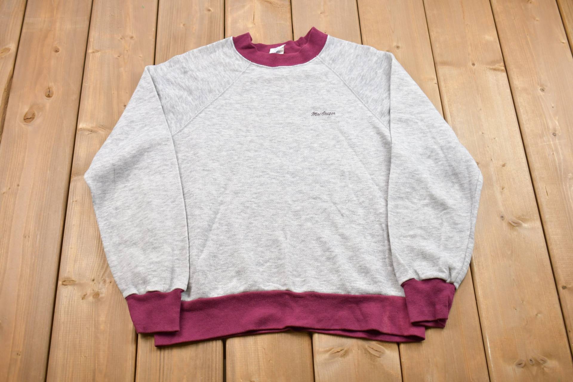 Vintage 1980Er Macgregor Raglan Cut Crewneck Sweatshirt/90Er Souvenir Athleisure Streetwear Made in Usa von Lostboysvintage