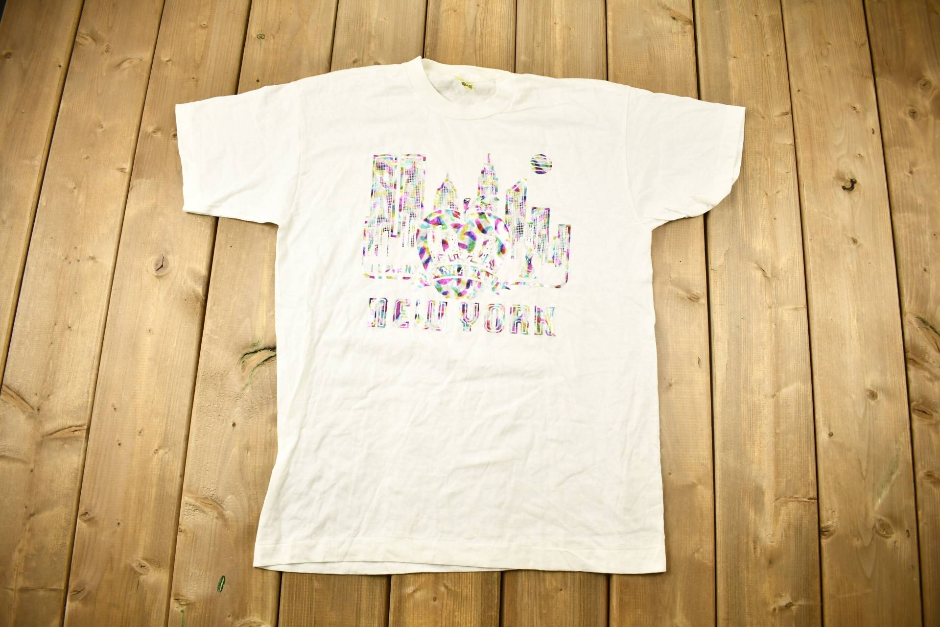 Vintage 1980Er New York City T-Shirt/Souvenir Single Stitch Streetwear Made in Usa Urlaubs-T-Shirt Reisen & Tourismus von Lostboysvintage