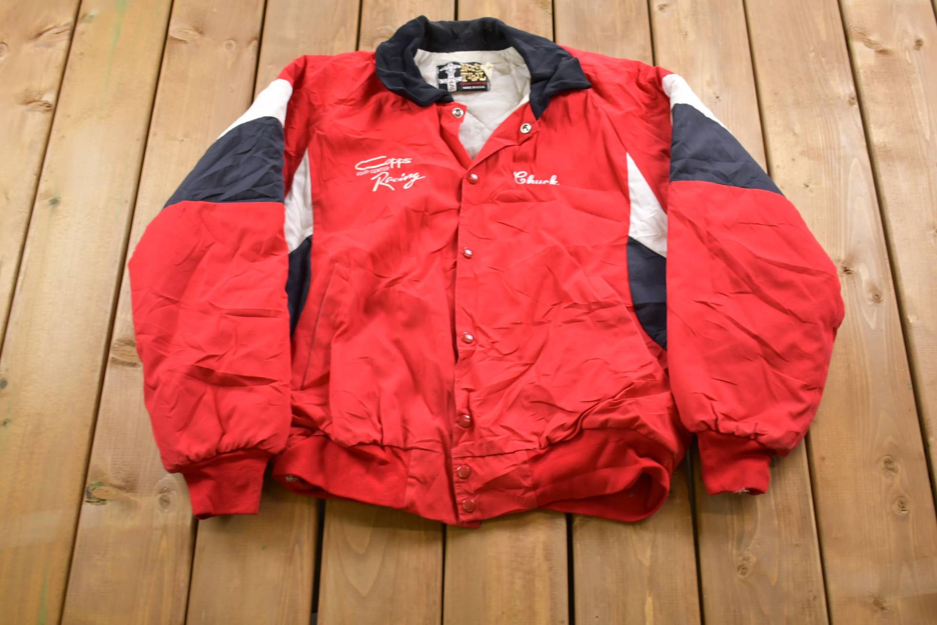 Vintage 1980Er North Trail Copps Racing Windjacke/Made in Usa Sportliche Frühlings-Sommer-Sportbekleidung Streetwear Athleisure von Lostboysvintage