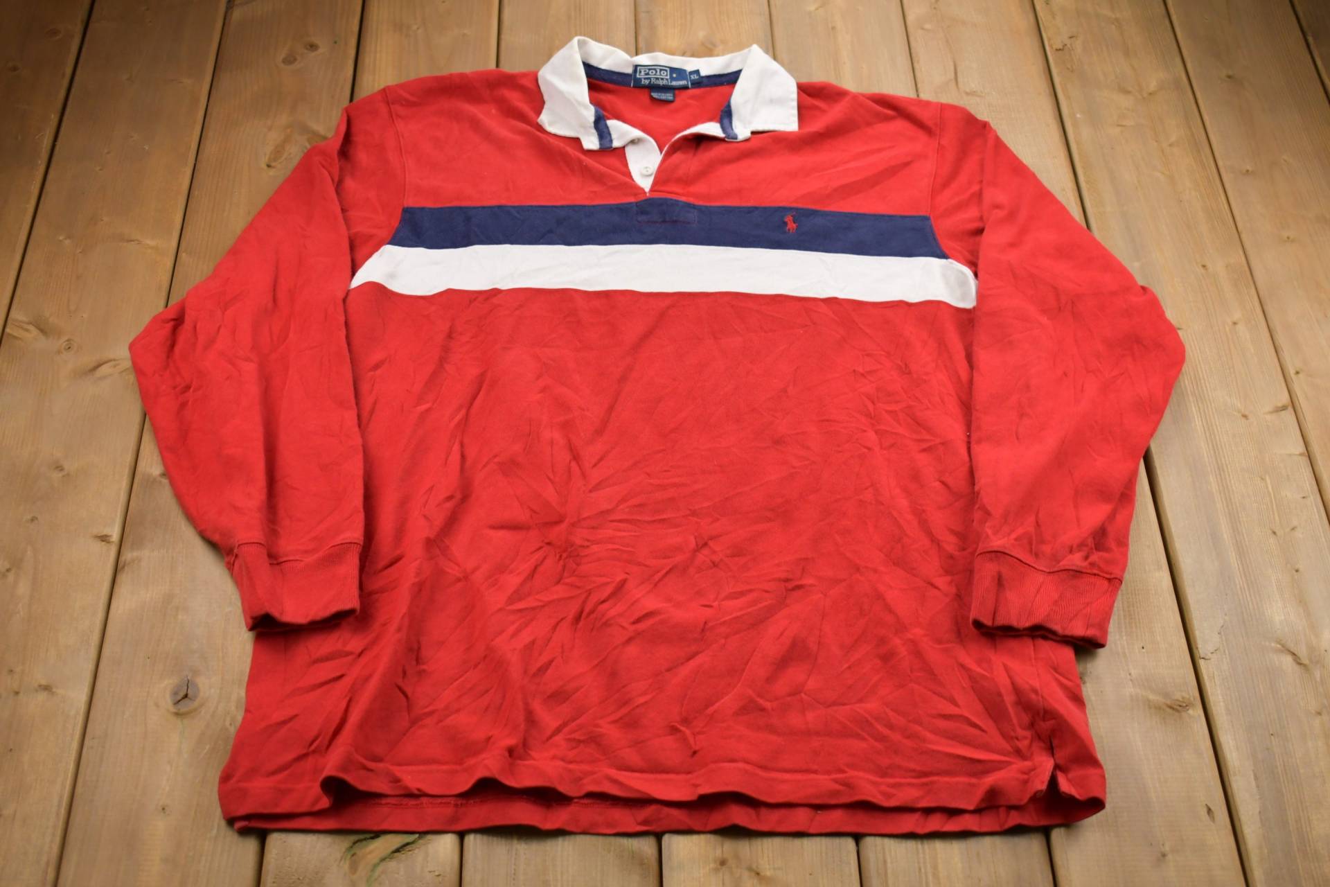 Vintage 1980Er Polo Ralph Lauren Button Up Shirt/Freizeitkleidung Arbeitskleidung Muster von Lostboysvintage