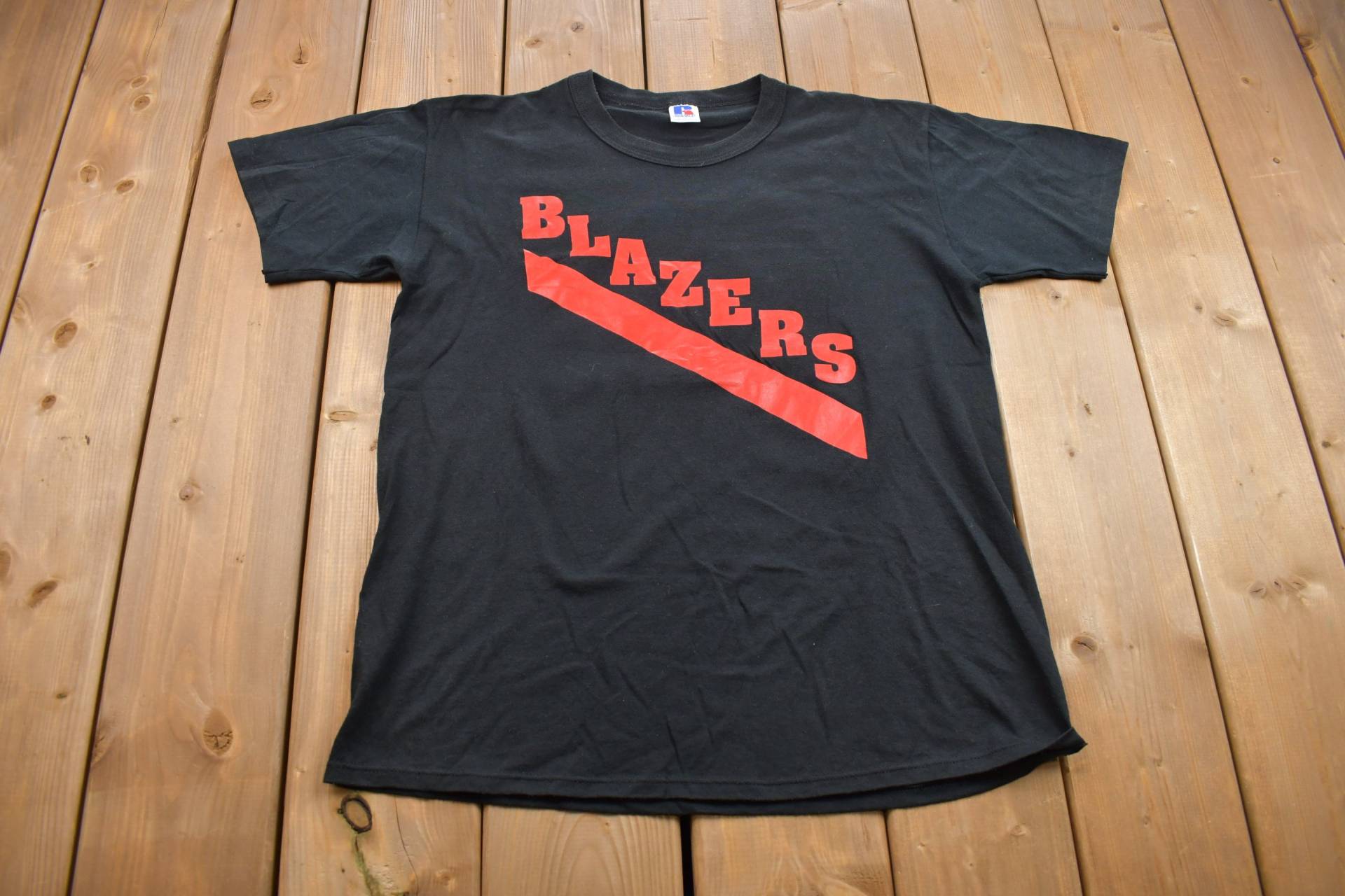 Vintage 1980S Russel Athletic Frankford Blazers Graphic T Shirt/Selten Streetwear Single Stitch Made in Usa von Lostboysvintage