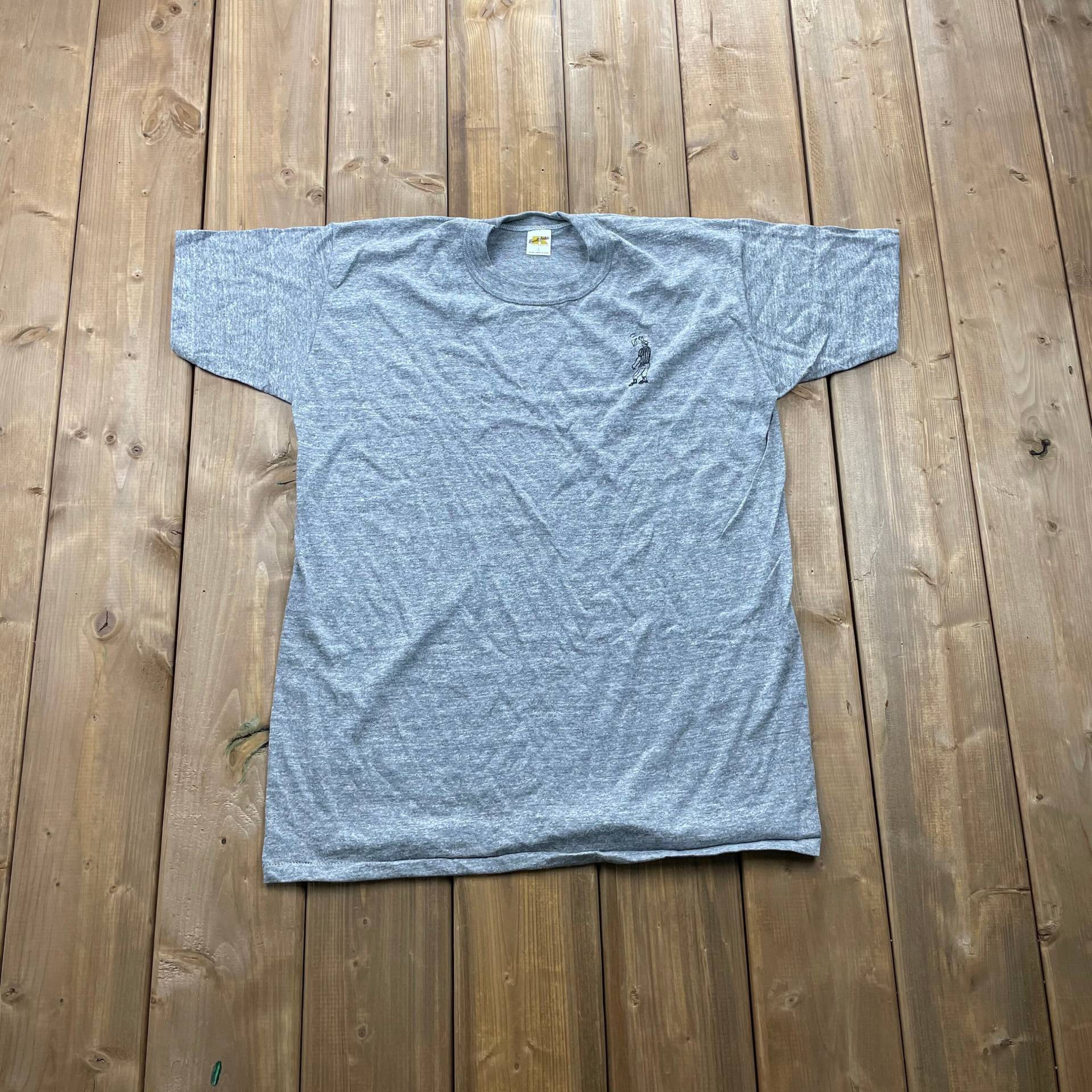 Vintage 1980Er Russell Athletics Blank T-Shirt/Single Stitch Made in Usa Grafik 80Er 90Er Jahre Streetwear Retro-Stil von Lostboysvintage