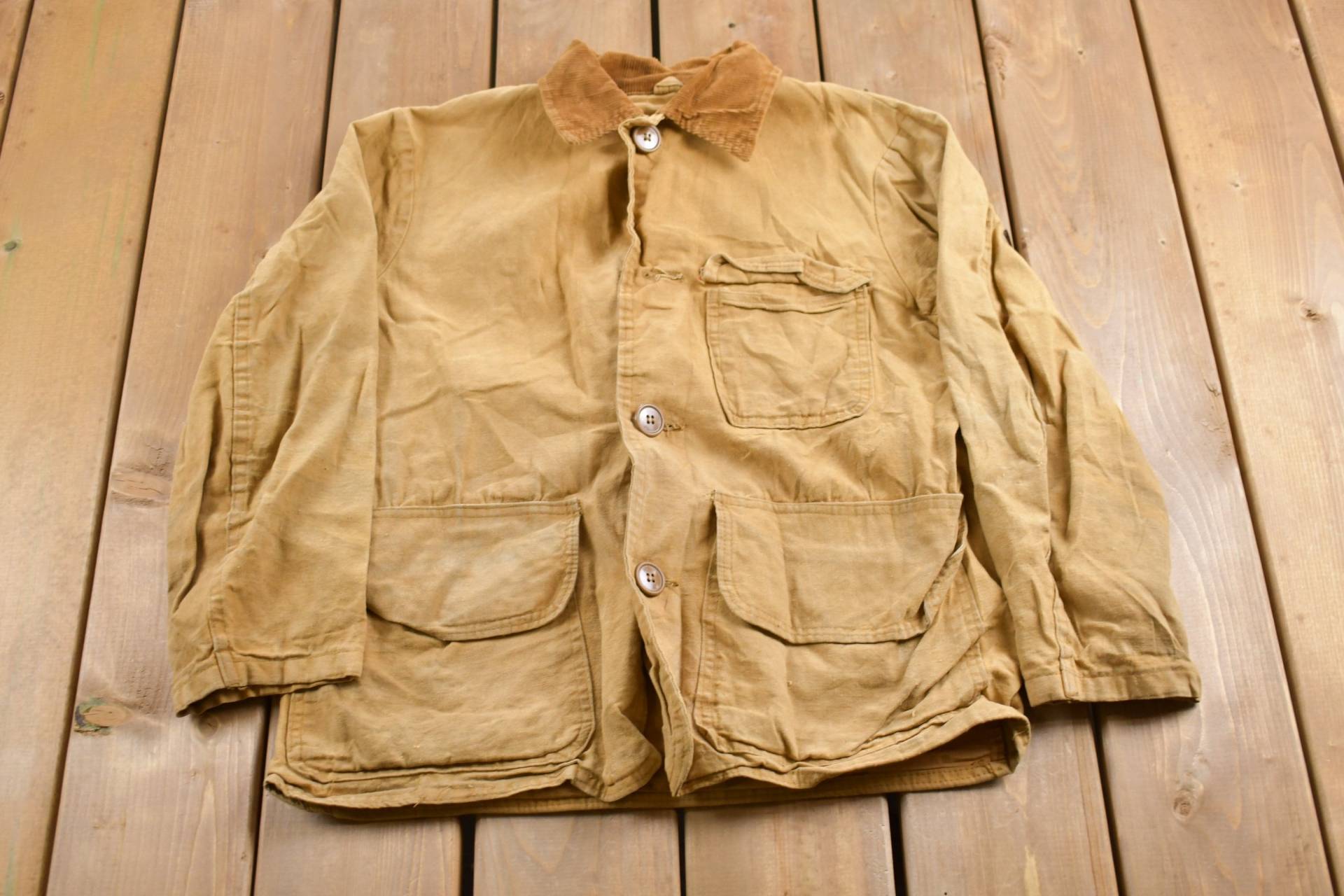 Vintage 1980S Sears Canvas Chore Mantel/Arbeitskleidung Streetwear Made in Usa 90S Blanket Lined Jacket Distressed Carhartt Union Vintage 1980S Sears Canvas Chore Mantel/Arbeitskleidung Streetwear Made in Usa 90S Blanket Lined Jacket Distressed Carhartt Union von Lostboysvintage