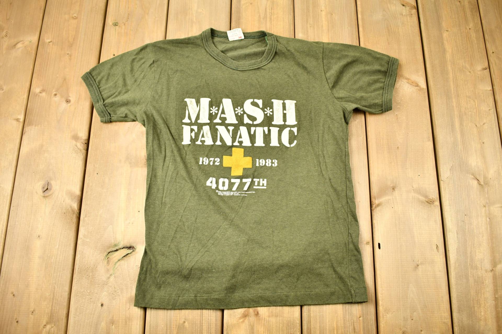 Vintage 1983 Mash Fanatic Tv Promo Ringer T-Shirt/Made in Canada Single Stitch Seltener Premium von Lostboysvintage