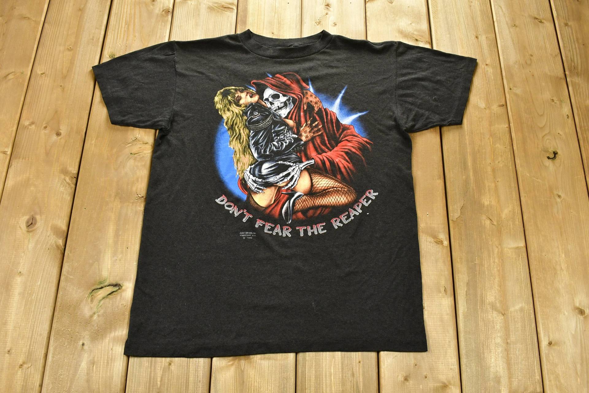 Vintage 1989 Don't Fear The Reaper Daytona Beach Bike Week T-Shirt/Single Stitch Made in Usa 90Er Jahre Grafik Biker von Lostboysvintage
