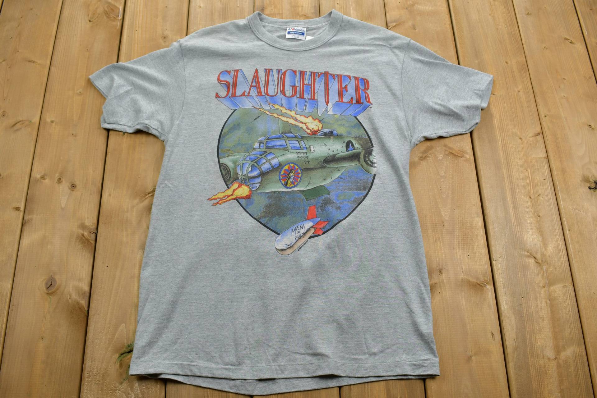 Vintage 1990 Slaughter Stick It To Ya Tour T-Shirt/Band T-Shirt Single Stitch Made in Usa 90Er Jahre Brockum Premium von Lostboysvintage