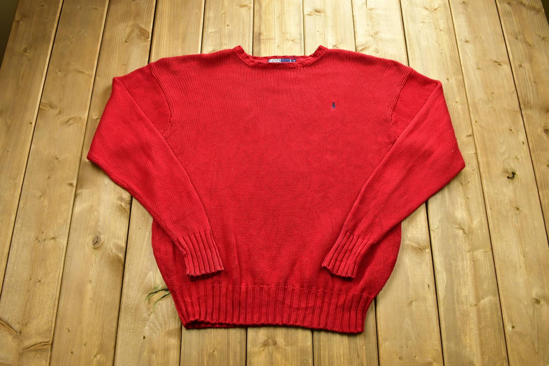 Vintage 1990's Polo Ralph Lauren Blank Crewneck Sweatshirt/90S Kleines Pony Athleisure Streetwear von Lostboysvintage