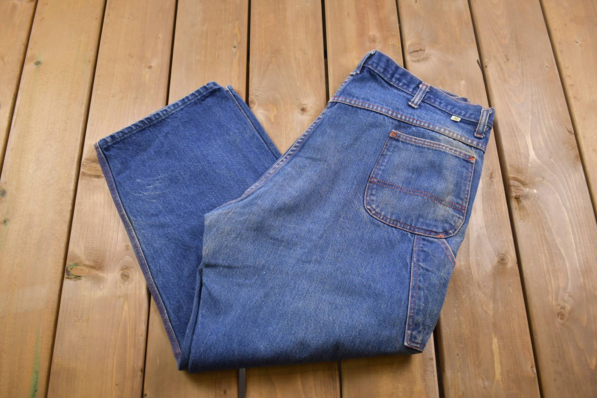 Vintage 1990Er Big Mac Baggy Jeans 38 X 26/Made in Usa 90Er Streetwear Fashion Blue Hose von Lostboysvintage