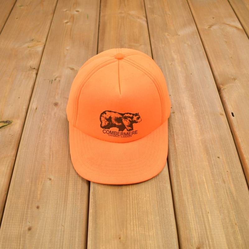 Vintage 1990Er Jahre Combermere Kanada Snap Back Hat/Osfa Hut Souvenir Cap Sein Vis von Lostboysvintage