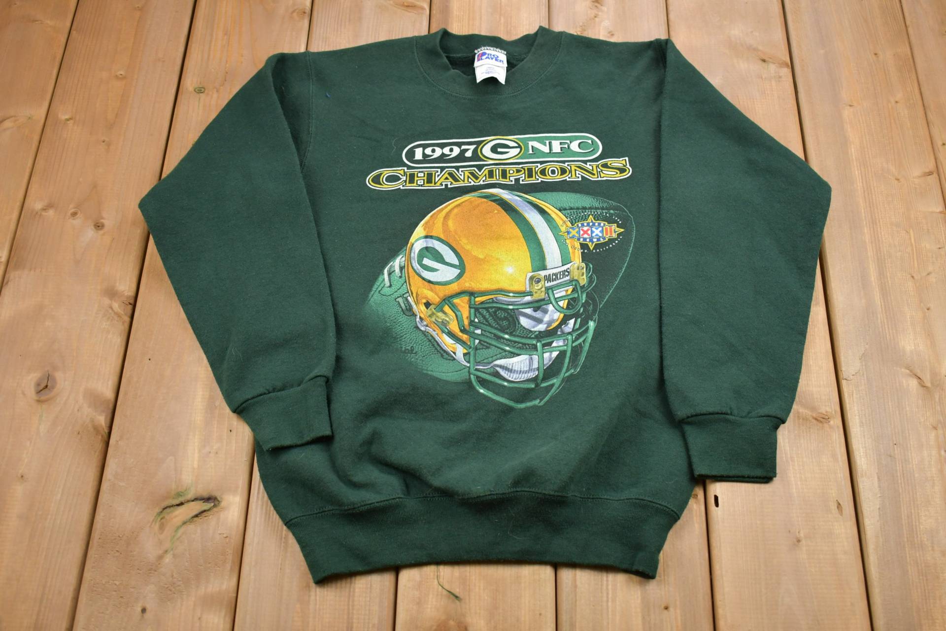 Vintage 1990Er Kinder Pro Player Green Bay Packers Nfl Crewneck Sweatshirt/90Er Souvenir Athleisure Made in Usa von Lostboysvintage