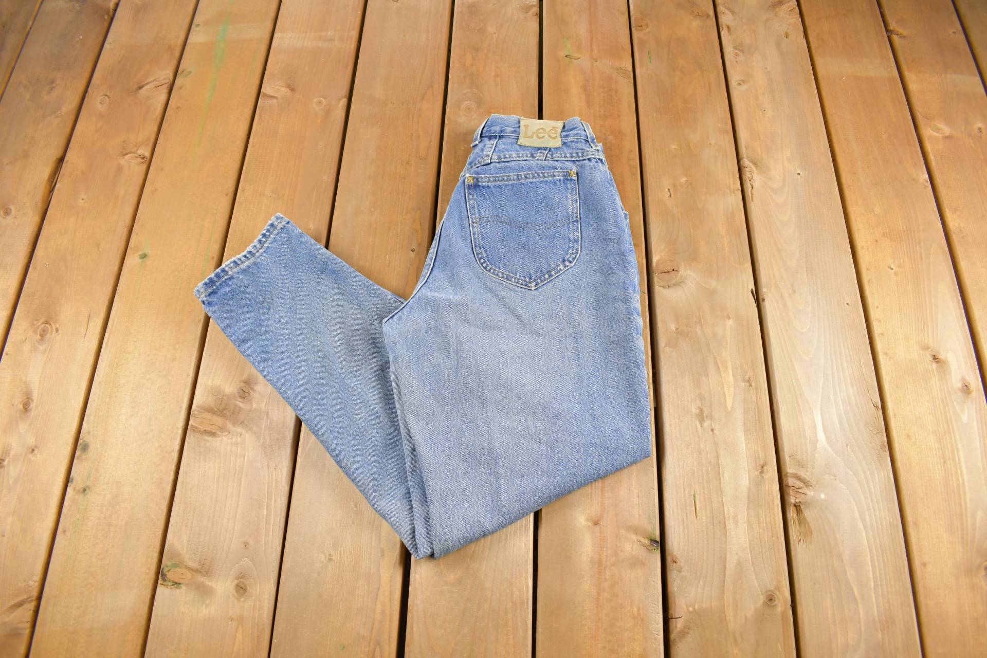 Vintage 1990Er Jahre Lee Denim Damen Jeans Größe 28 X/Made in Usa Retro Helle Waschung von Lostboysvintage